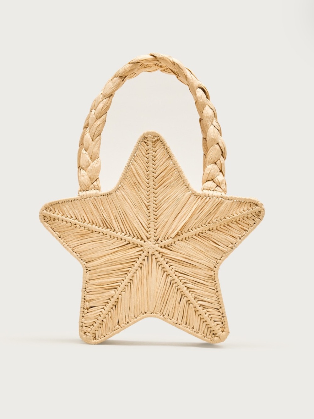 J. Crew Starfish Mini Straw Bag in Natural